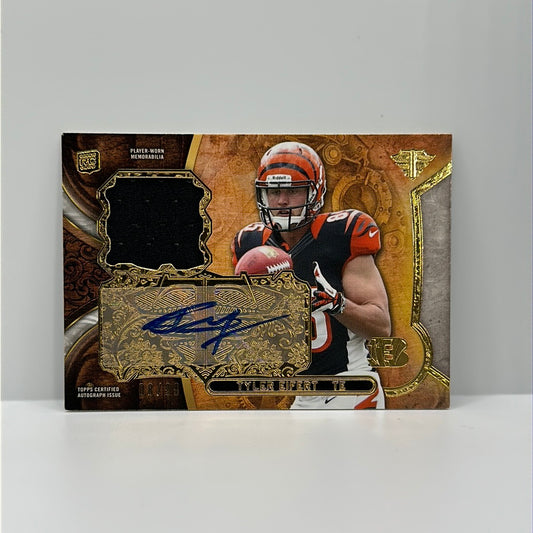 Tyler Elfert topps triple threads /99 Autograph Cincinnati Bengals