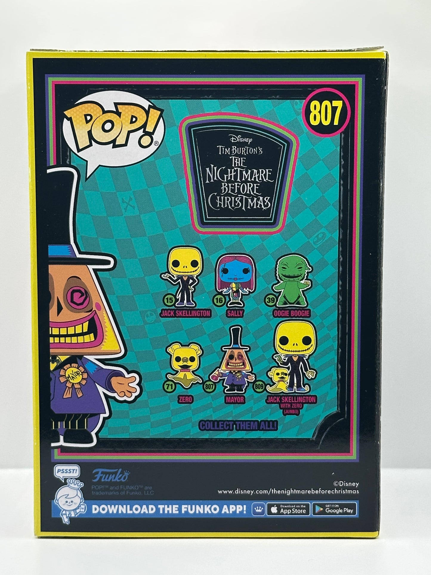 Funko Pop (Disney) The Nightmare Before Christmas • Mayor Blacklight #807 (NEW)