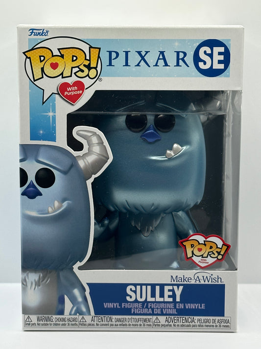 Sulley Funko POP! Disney Pixar #SE Blue Metallic Make A Wish Pops W/Purpose- NEW