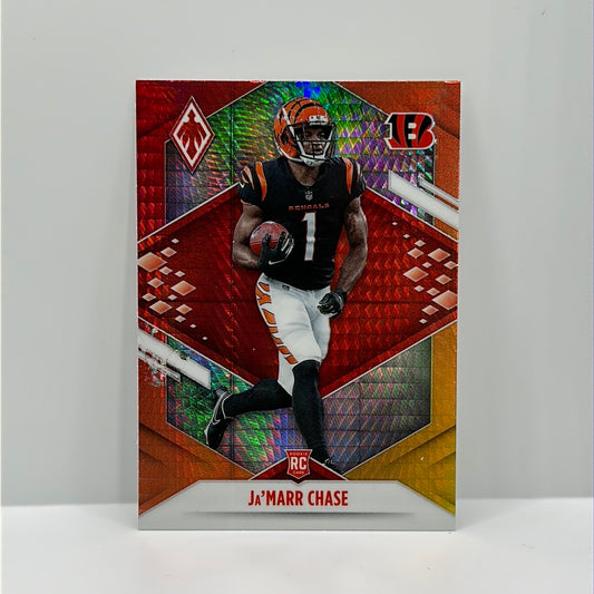 Ja’marr Chase, 2021 Panini Phoenix Fire Burst Fanatics exclusive, RC Bengals