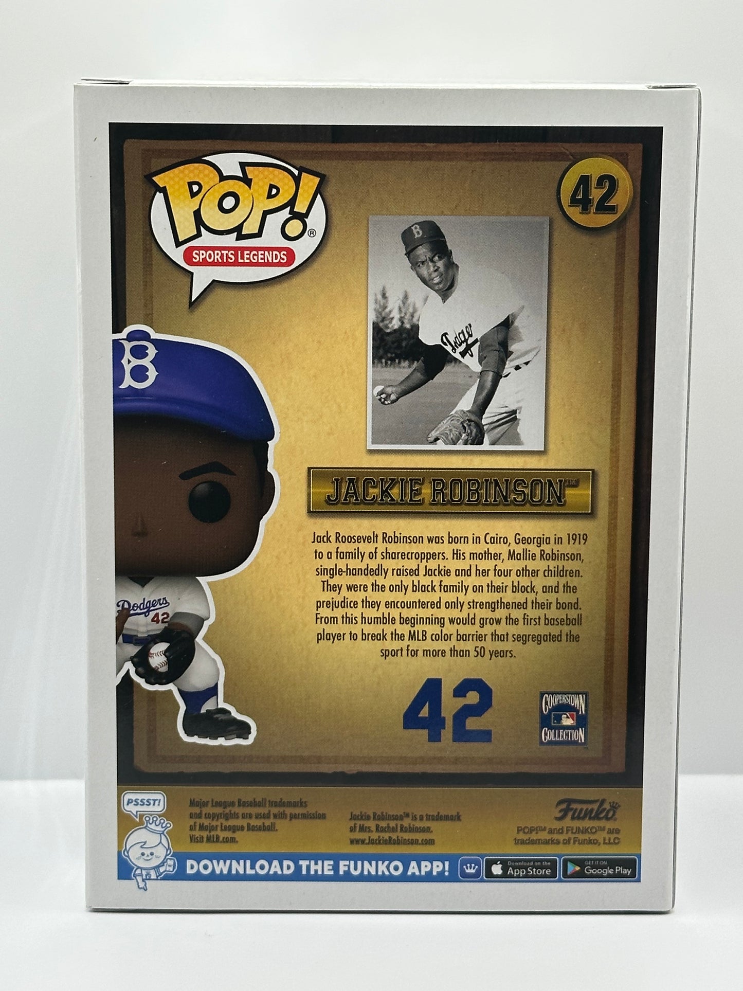 Funko Pop Sports Legends: Dodgers - Jackie Robinson Vinyl Figure (NEW)