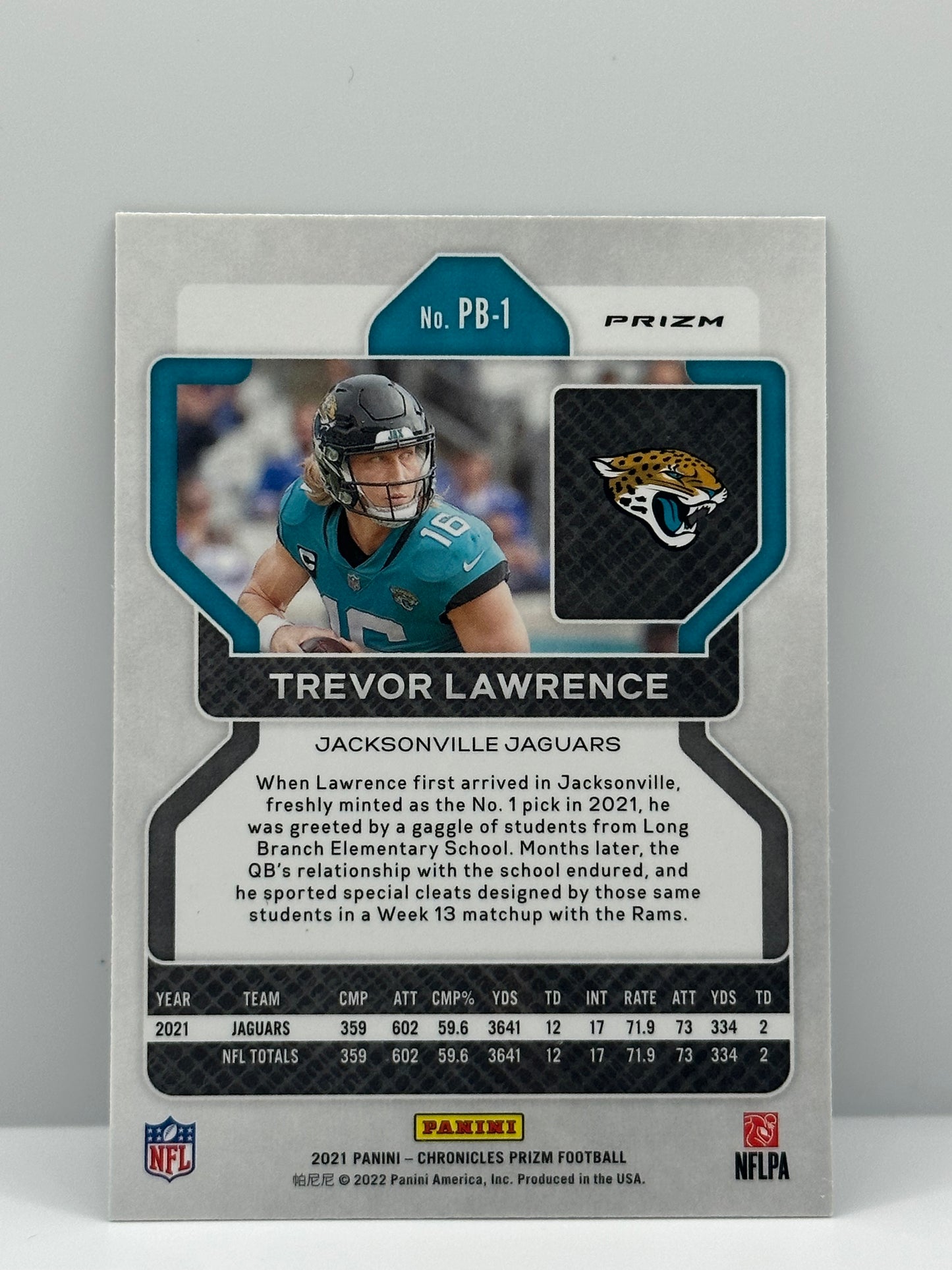 Trevor Lawrence Black Prizm Silver RC